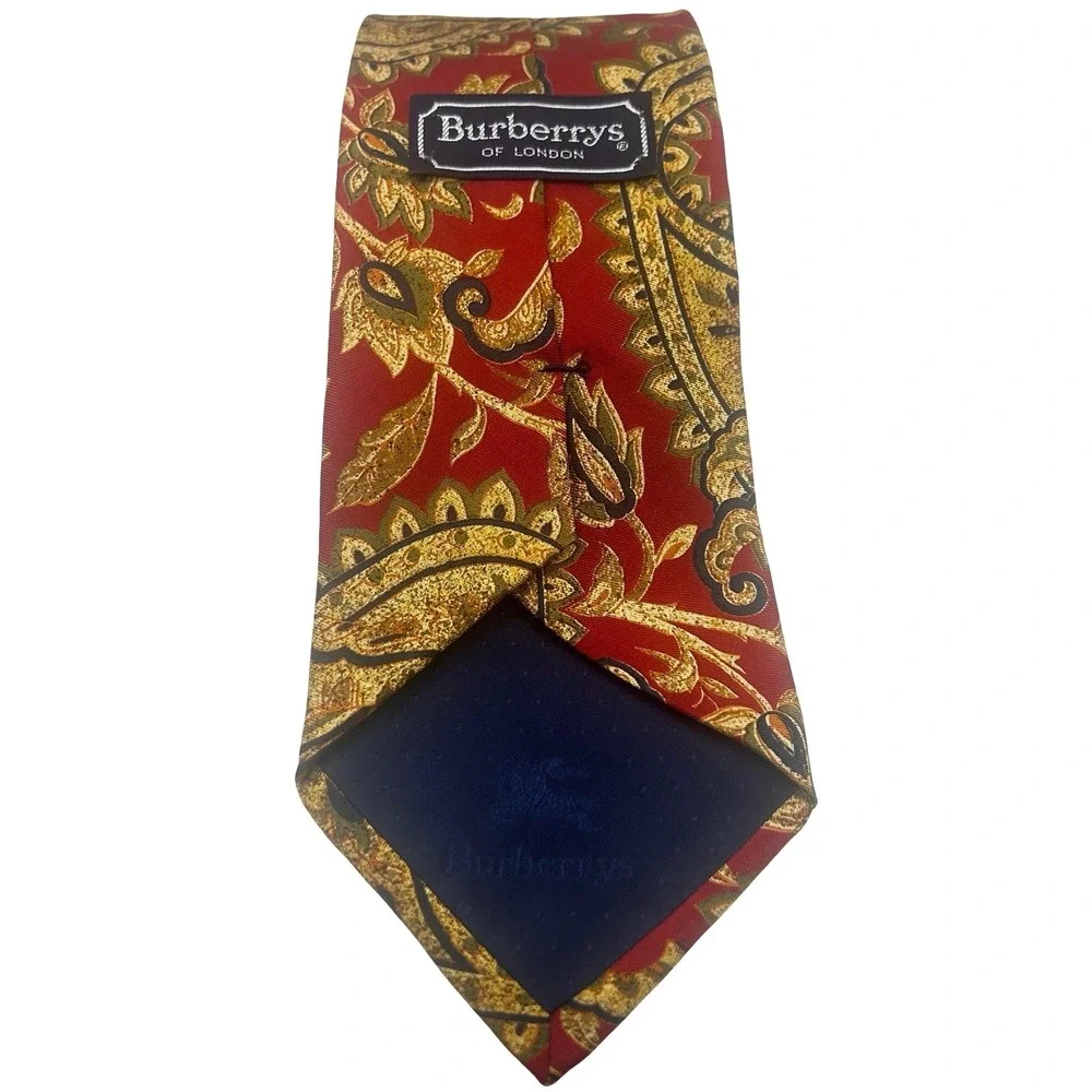 Burberrys of London Vintage Paisley Silk Tie 58